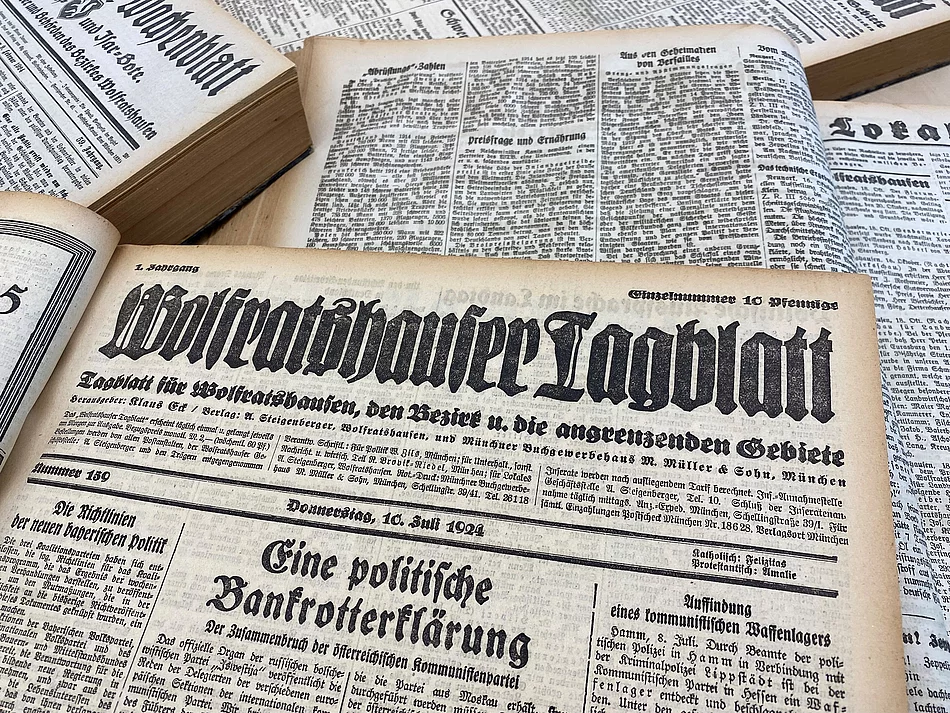 Titelseite Wolfratshauser Tagblatt Titelseite Wolfratshauser Tagblatt