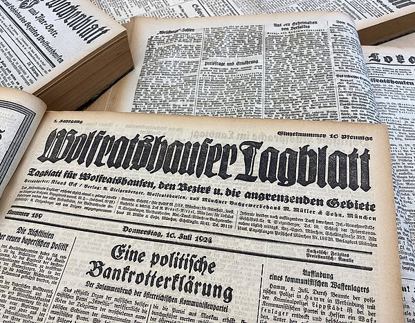 Titelseite Wolfratshauser Tagblatt