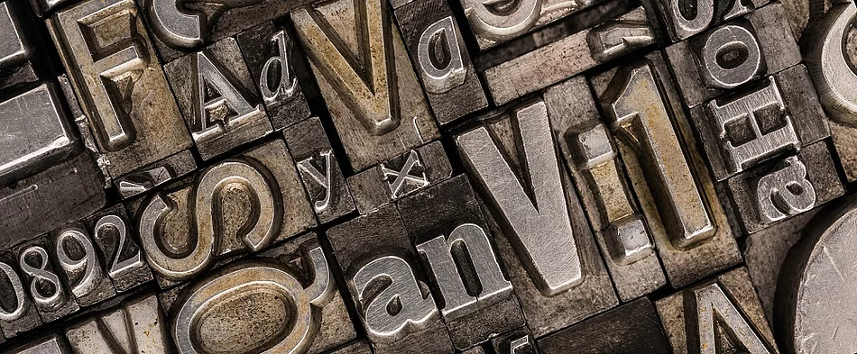 Druckereibuchstaben Symbolbild