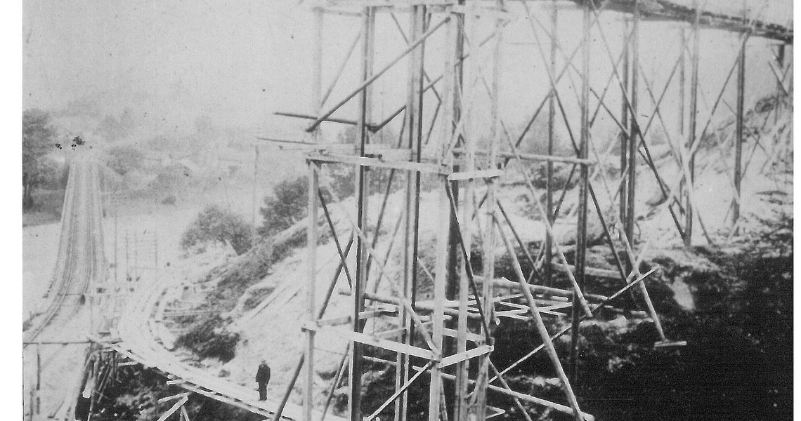 Bau der Serpentinen 1913